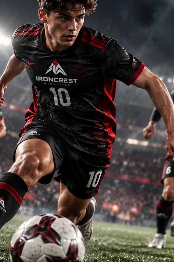 Custom Ironcrest soccer uniform campaign concept
